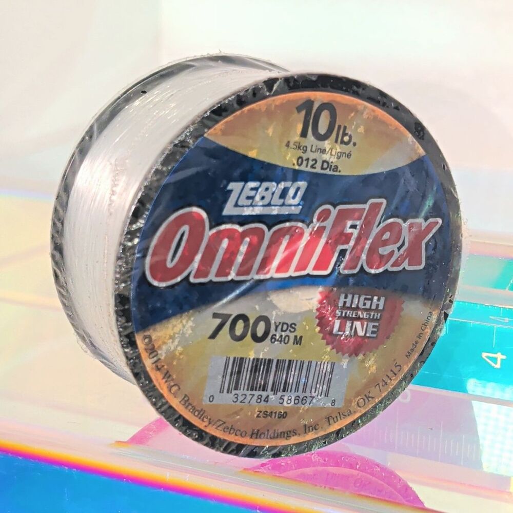Zebco OmniFlex Monofilament Nylon Line 10 lb 700 yds Clear 0.012 in